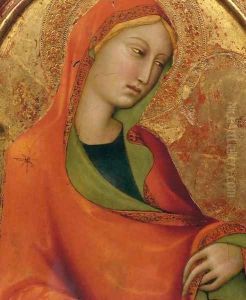 St Mary Magdalen (detail) by Lippo Memmi