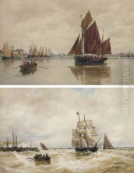 Boulogne; And Leaving Port - view 1
