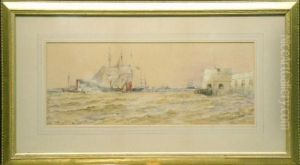 Off Portsmouth by Thomas Bush Hardy