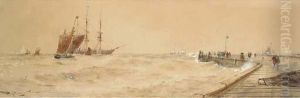 Off The French Coast by Thomas Bush Hardy