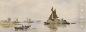 After Rain, Dutch Hay Barges