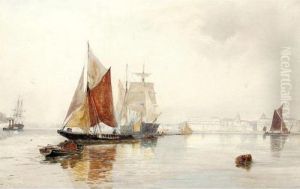 A Hazy Morning Off Greenwich by Thomas Bush Hardy