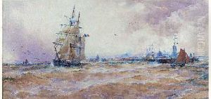 L'entree Du Port by Thomas Bush Hardy
