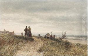 The Close Of Day, Scheveningen by Thomas Bush Hardy