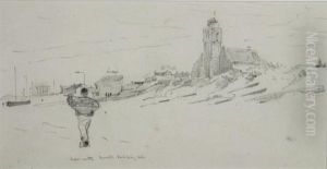Man With A Small Shrimping Net by Thomas Bush Hardy