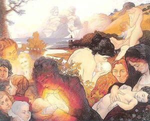 Maternity 1893 by Charles Maurin