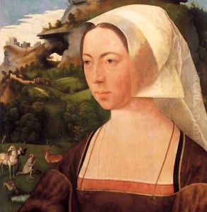 Portrait of a Woman (detail) by Jan Mostaert