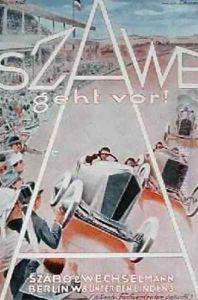 Advertisement for Szawe automobiles from Jar Ptiza magazine, 1921 by Fritz Muller