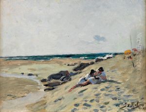 Praia das Macas by Jose Malhoa