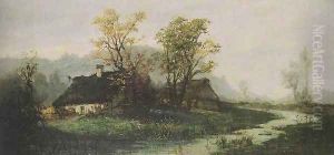 Landscape with Cottages