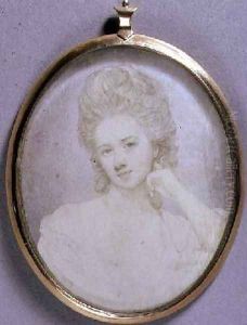 Portrait Miniature of Georgiana Duchess of Devonshire 1775 by Jeremiah Meyer