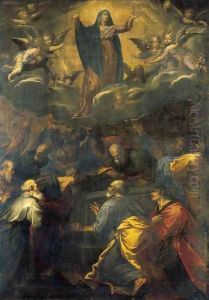 Assumption of the Virgin 1581-83 by Girolamo Muziano