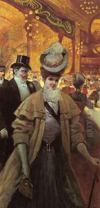 An Elegant Lady in the famous Paris Restaurant, Vatel
