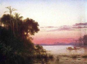 Sunset on the Guayaquil by Louis Remy Mignot