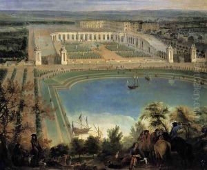 View of the Orangerie (detail) 1688-90 by Jean-Baptiste Martin (Des Batailles)