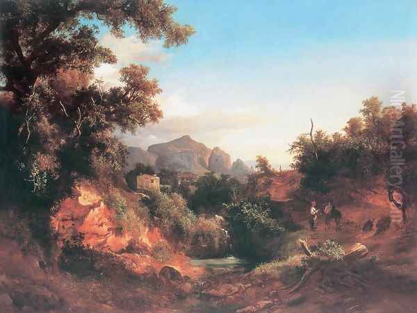 Lovers in Italian Landscape 1853 - view 1