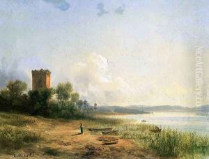 View of the Lake Trasimeno by Karoly Marko