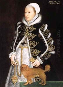 Portrait of a Woman probably Catherine Carey Lady Knollys by Steven van der Meulen