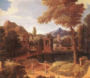 Imaginary Landscape 1660s by Francisque Millet