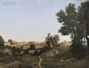 An Extensive View Of Rome by Henri-Joseph Harpignies