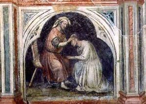 Act of Forgiveness after Giotto 1450 by Nicolo & Stefano da Ferrara Miretto