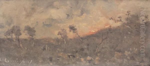 Paysage Au Soleil Couchant - view 1