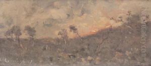 Paysage Au Soleil Couchant by Henri-Joseph Harpignies