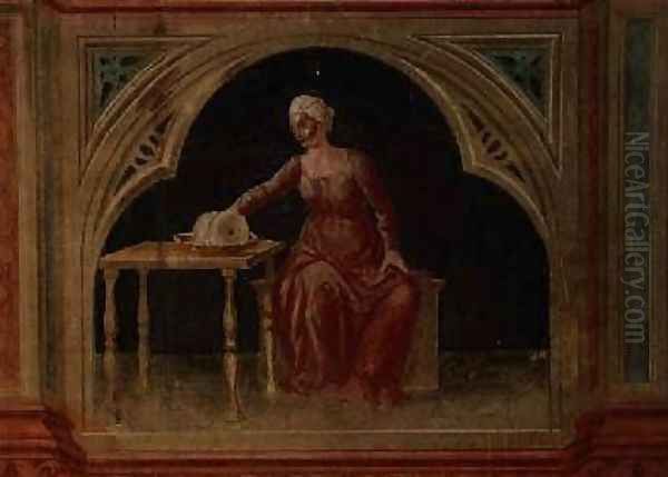 Lady in Waiting after Giotto 1450 - view 1
