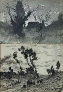 Paysage Au Chateau by Henri-Joseph Harpignies