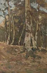 The Forest Of Saint-prive by Henri-Joseph Harpignies