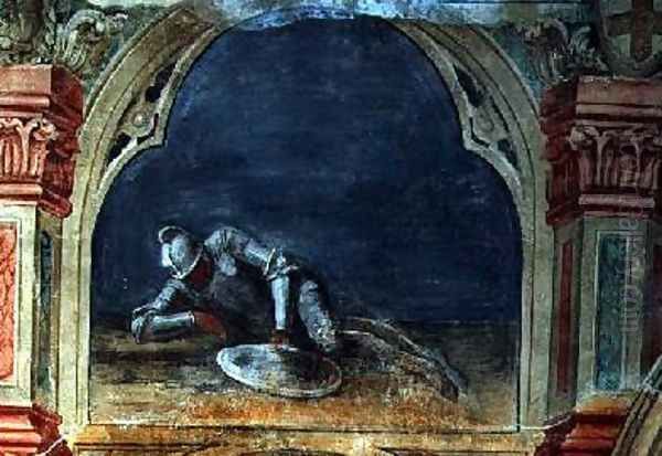 The Resting Soldier after Giotto 1450 - view 1