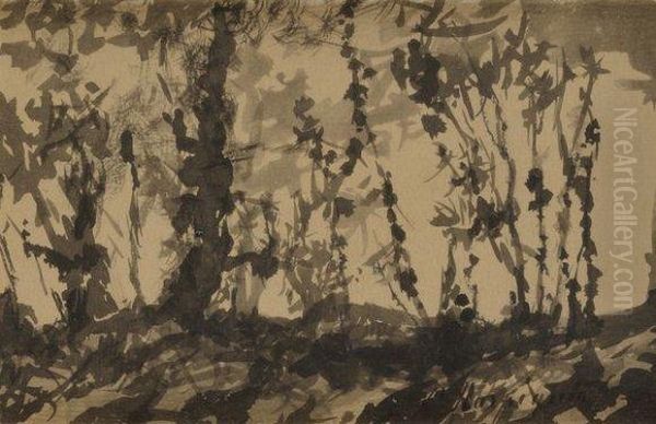 Paysage Aux Grands Arbres - view 1