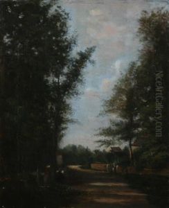 La Foret De Fontaine Bleau by Henri-Joseph Harpignies
