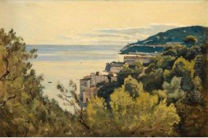 Vue De Villefranche by Henri-Joseph Harpignies