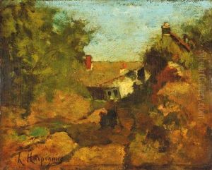 Route De Campagne Animee by Henri-Joseph Harpignies