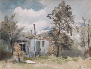 Menton by Henri-Joseph Harpignies