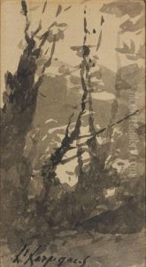 Sous-bois by Henri-Joseph Harpignies