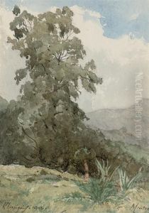 Menton by Henri-Joseph Harpignies