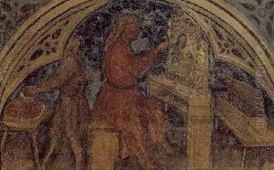 The Artist from The Working World cycle after Giotto 1450 by Nicolo & Stefano da Ferrara Miretto