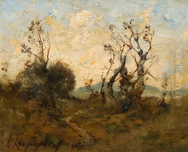Landscape With Distant Mountains - view 1