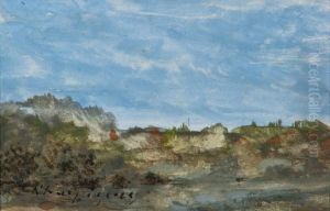 Landschaft Mit Felsen by Henri-Joseph Harpignies