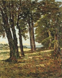 Forest Landscape by Henri-Joseph Harpignies