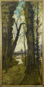 Le Pont Des Saints-peres Et Le Dome De L'institut