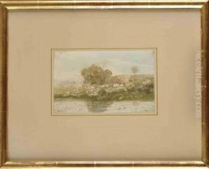 Bord De Riviere by Henri-Joseph Harpignies