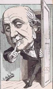 Caricature of Albert Duc de Broglie 1821-1901 Caricature of Albert Duc de Broglie 1821-1901