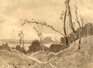 Les Corbeaux by Henri-Joseph Harpignies