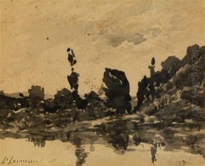 Paysage Au Lac by Henri-Joseph Harpignies