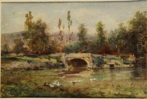 Paisaje Con Puente by Henri-Joseph Harpignies
