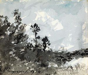 Paysage Au Lac by Henri-Joseph Harpignies