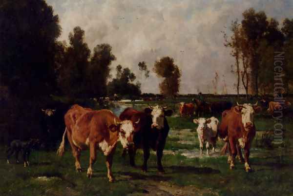 Cattle In A Meadow - view 1